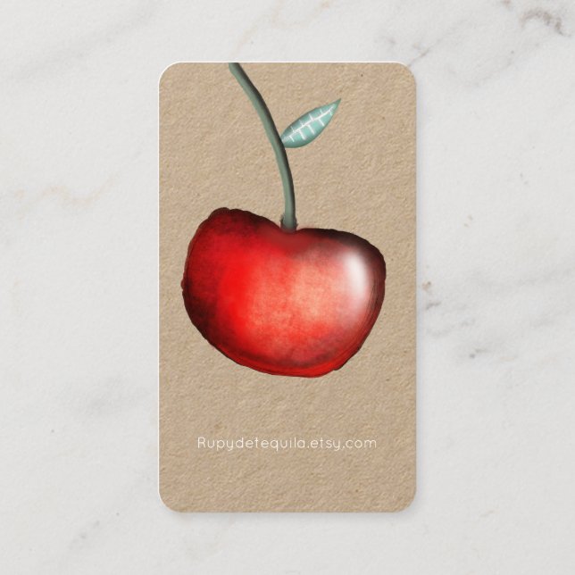 Apple Cherry Business Card (Back)