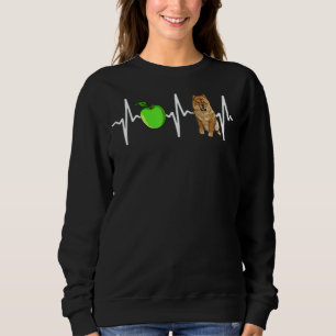 Apple Chow Chow Heartbeat Dog Sweatshirt