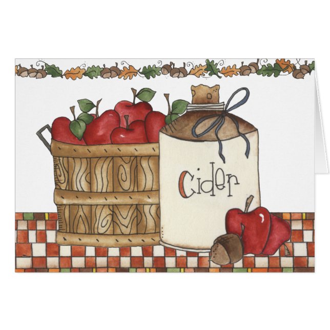 apple cider and apple picking (Front Horizontal)