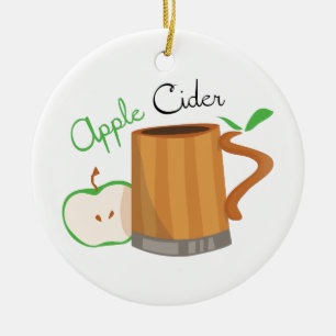 Apple Cider Ceramic Tree Decoration
