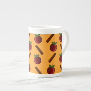 Apple Cinnamon Pattern Bone China Mug