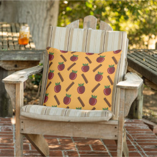 Apple Cinnamon Pattern Cushion