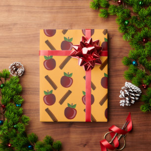 Apple Cinnamon Pattern Wrapping Paper