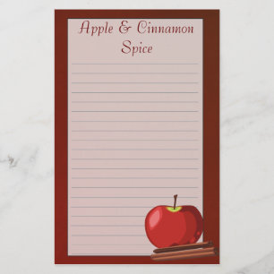 Apple Cinnamon Stationery