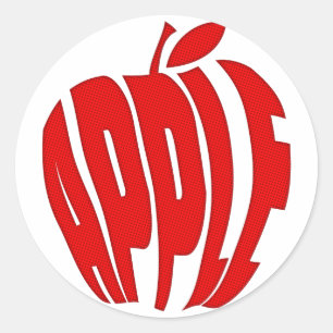 APPLE CLASSIC ROUND STICKER