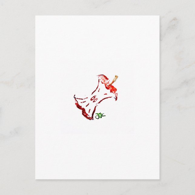  Apple Core Postcard (Front)