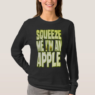Apple Costume Funny Halloween Fresh Fruit Slice Sq T-Shirt