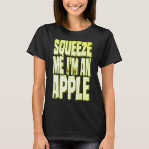 Apple Costume Funny Halloween Fresh Fruit Slice Sq T-Shirt