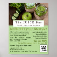 Apple & Cucumber, Juice Bar Advertising