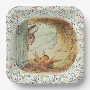 Apple Dappley Rabbit  Paper Plate
