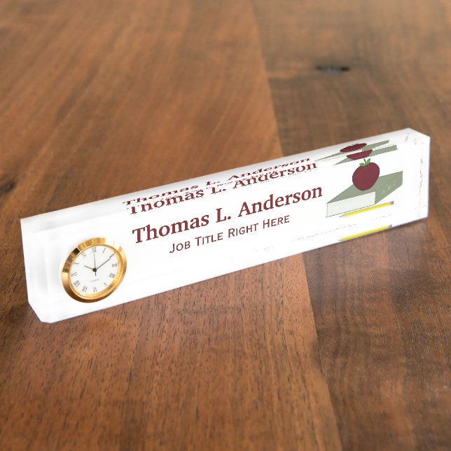 Apple Desk Nameplate (Side)