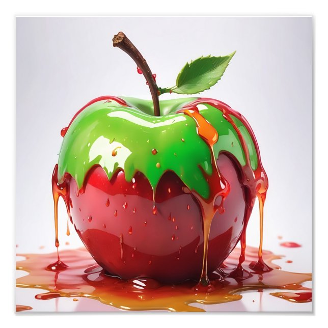 Apple Digital Art Photo Print (Front)
