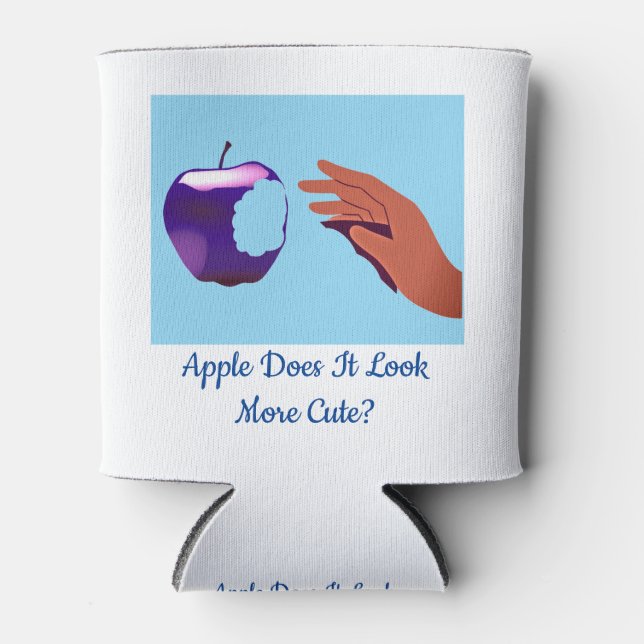 Apple Does It Look More Cute Can Cooler (Front)
