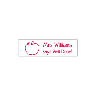 Apple Doodle, Teacher Encouragement Self-inking Stamp