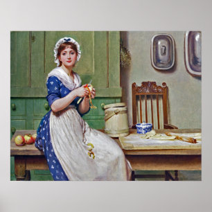 Apple Dumplings ~ George Dunlop Leslie 1835-1921 Poster