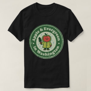 Apple & Evergreen_ Washington Nature-Inspired T-Shirt