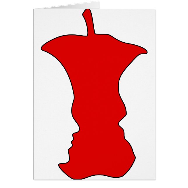 Apple Face Optical Illusion (Front)
