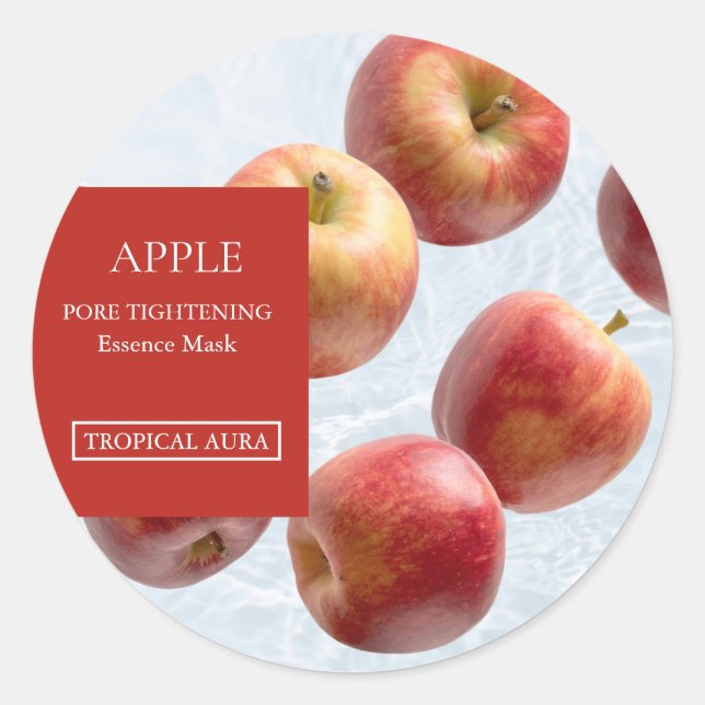 Apple Facial Mask Label (Front)