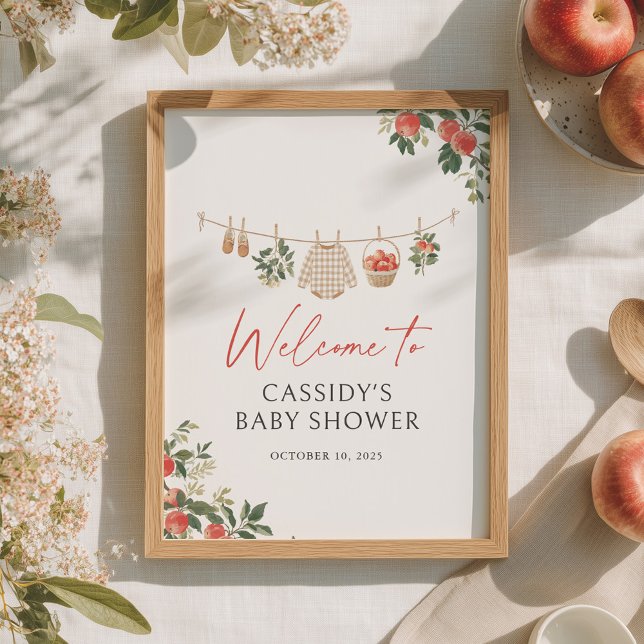 Apple Fall Baby Shower Welcome Sign (Creator Uploaded)