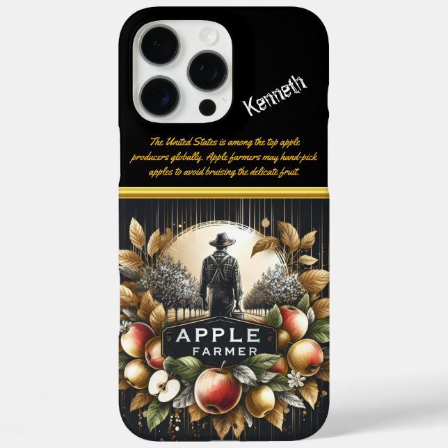 Apple Farmer Harvesting His Orchard Case-Mate iPhone Case (Back)