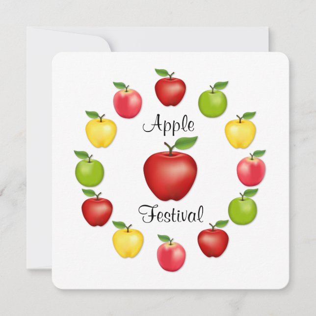 Apple Festival Invitation (Front)