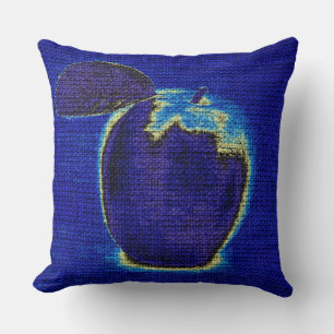 Apple Fine Art on Burlap Linen Jute #2 Cushion
