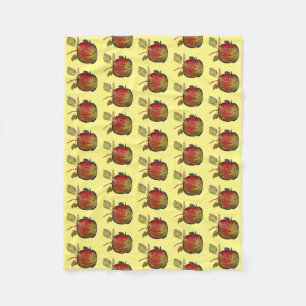 Apple Fleece Blanket