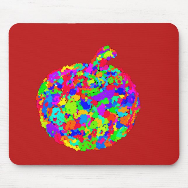 Apple Floral Mouse Pad (Front)