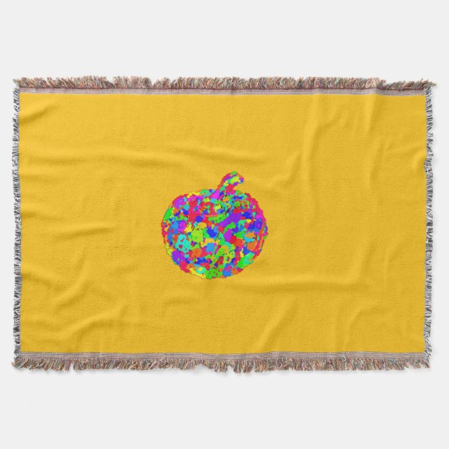 Apple Floral Throw Blanket (Front)