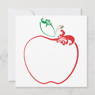 apple flourish invitation