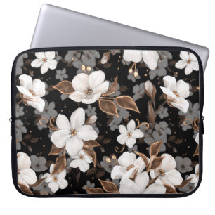 Apple flowers laptop sleeve