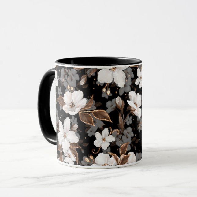 Apple flowers mug (Front Left)