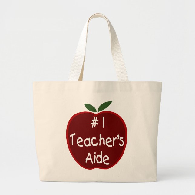 Apple For Teacher'S Aide Tote Bag (Front)