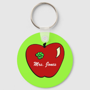Apple for the Teacher Keychain