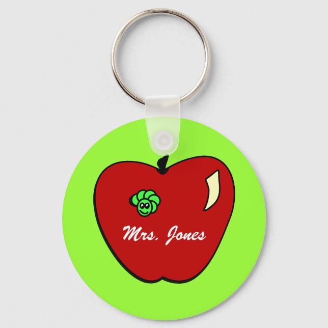 Apple for the Teacher Keychain (Front)