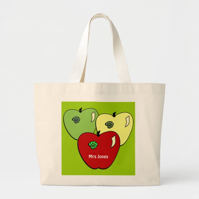 Apple for the Teacher Tote Bag (Front)