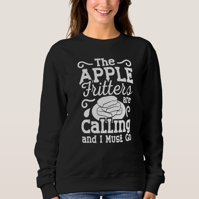 Apple Fritter Recipes Donuts Bread Gluten Free Veg Sweatshirt (Front)