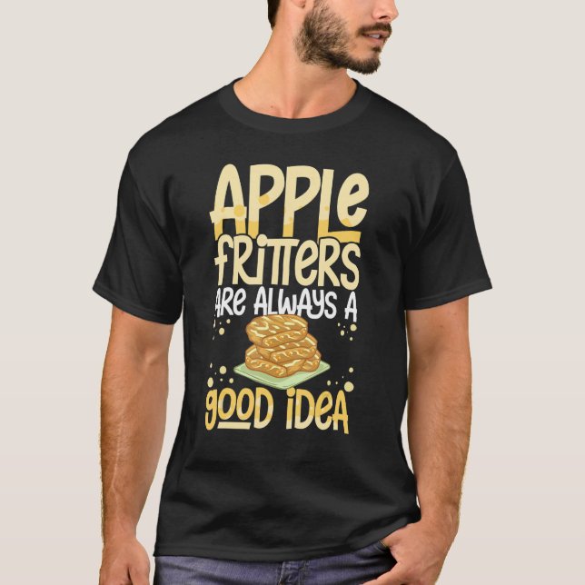 Apple Fritter Recipes Doughnuts Bread Gluten Free  T-Shirt (Front)