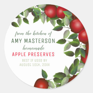Apple Fruit Canning | Jam Jar Label