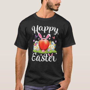 Apple Fruit Easter Egg Hunting Floral Apple Easter T-Shirt