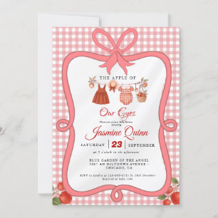 Apple Fruit Fall baby shower  Baby sprinkle Invitation