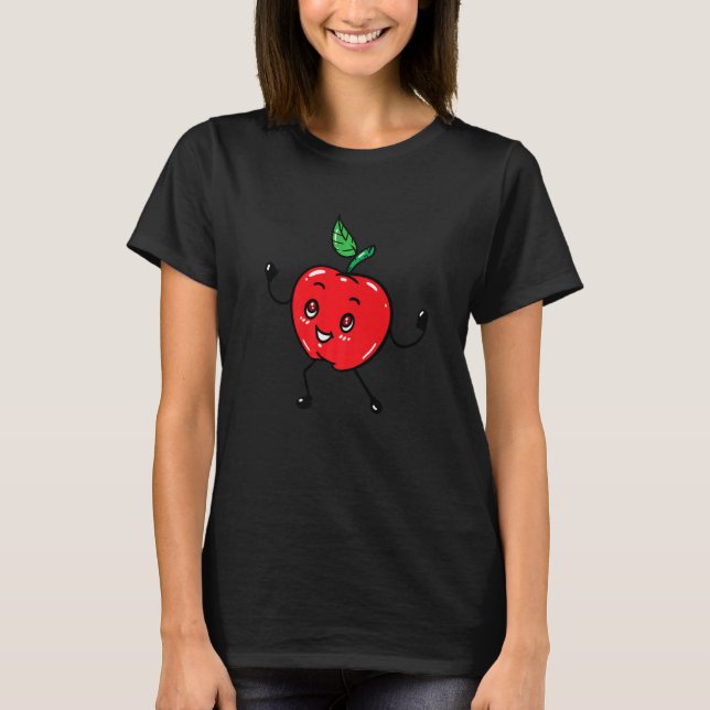 Apple Fruit for Apple Lovers Fruit Themed Premium T-Shirt (Front)