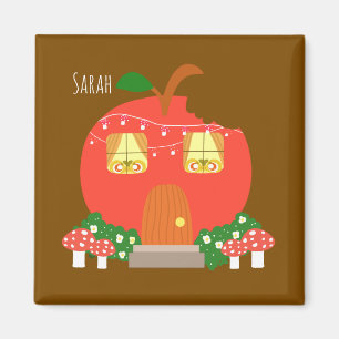 Apple Fruit Frog House Magnet