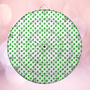 Apple Fruit Pattern Green Dartboard