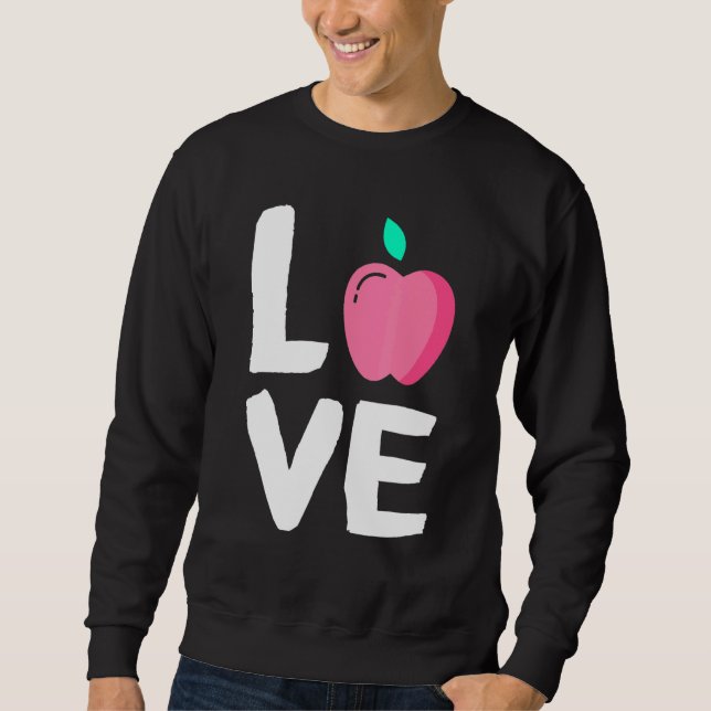Apple fruit Summer Vegan Apple Juice Sweatshirt (Front)