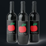 Apple Fruit Wine Label<br><div class="desc">Apple Fruit Wine Label designed by Nisha Prabhu CuteHomeGifts. Fully Customisable. Personalise with your name. Gifts for Apple (Fruit) Lovers! Gifts for Fruit Lovers. Any fruit lover is going to appreciate this thoughtful gift. Our Apple fruit wine label is the perfect gift for that special fruit lover in your life...</div>