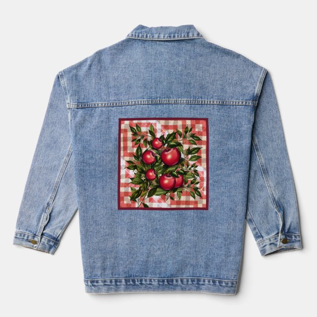 Apple Garden Denim Jacket (Back)