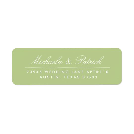 Apple Green Address Labels