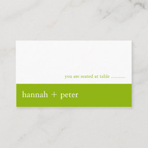 Apple Green Banner :: Guest Seating Card