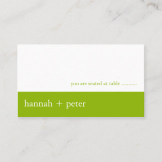 Apple Green Banner :: Guest Seating Card